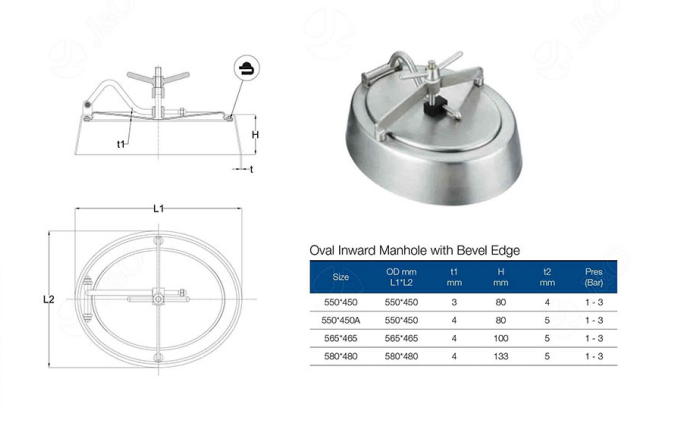 Sanitary Stainless Steel Pressure Manways From China Manufacturer